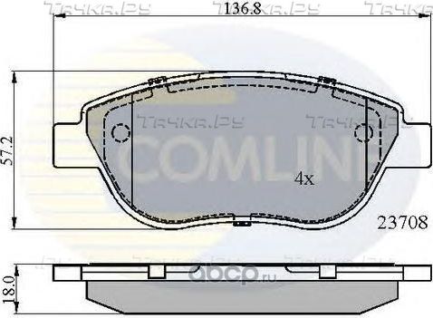 Колодки тормозные дисковые (Comline) Comline. Артикул CBP01783