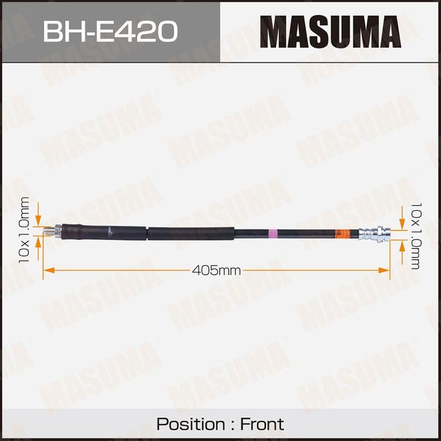 Тормозной шланг Masuma передний правый/левый для Mercedes-Benz CLS I (C219) 2004-2010. Артикул BH-E420