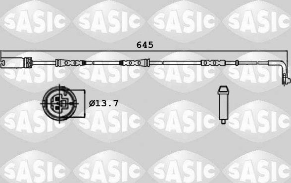 Датчик износа тормозных колодок  Sasic. Артикул 6236003