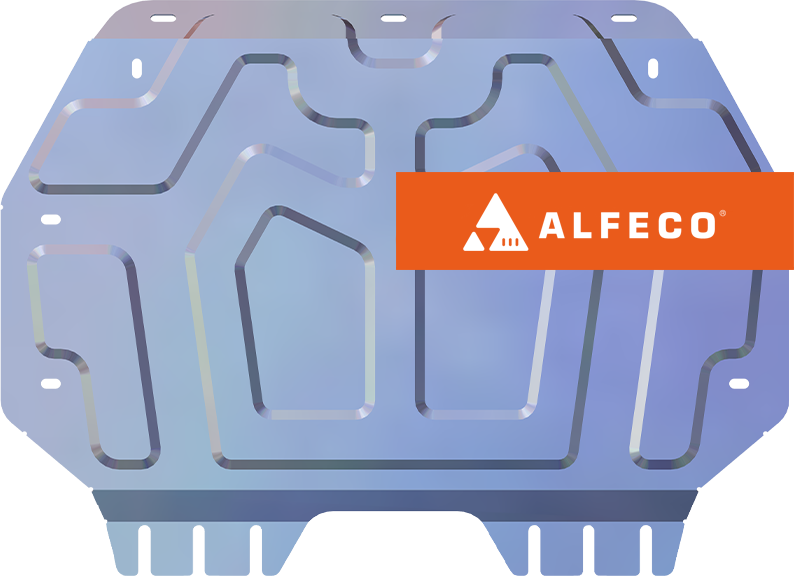 Защита алюминиевая Alfeco (4мм) для картера и КПП Honda Freed II (2G) 2016-2024. Артикул ALF.09.62 AL4