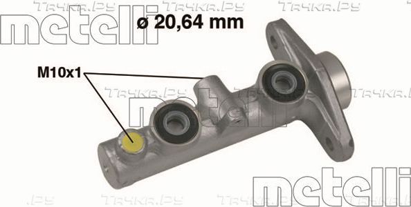 Тормозной цилиндр главный Metelli (алюминий) для Honda Civic V 1994-1996. Артикул 05-0497