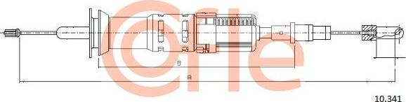 Трос сцепления Cofle. Артикул 10.341