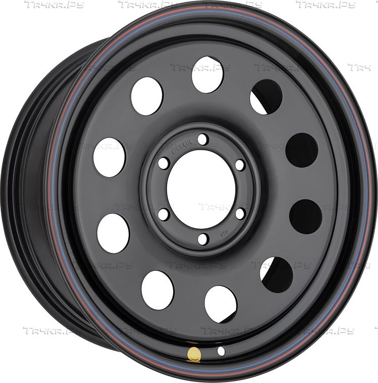 Колёсный диск OFF-ROAD Wheels усиленный стальной черный 6x139,7 7,5xR18 d110 ET+25 для Opel Frontera A 1992-1998. Артикул 1875-63910BL+25