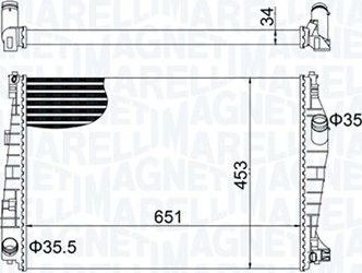 Радиатор охлаждения двигателя Magneti Marelli. Артикул 350213152000