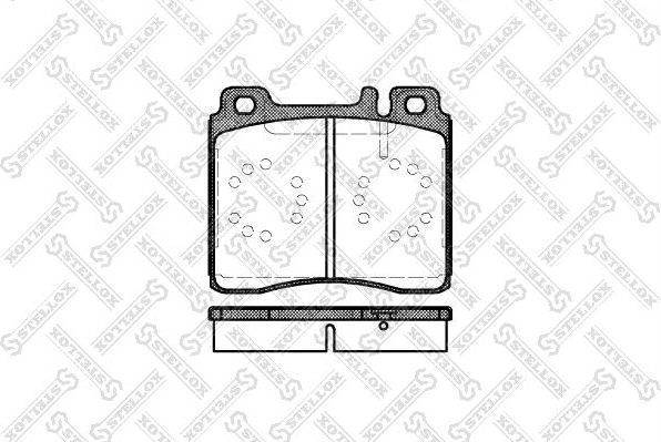 Тормозные колодки Stellox. Артикул 431 000B-SX
