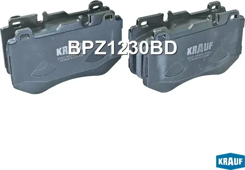 Колодки тормозные дисковые (Krauf). Артикул BPZ1230BD