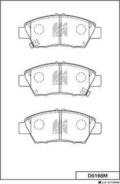 Тормозные колодки MK Kashiyama. Артикул D5168M