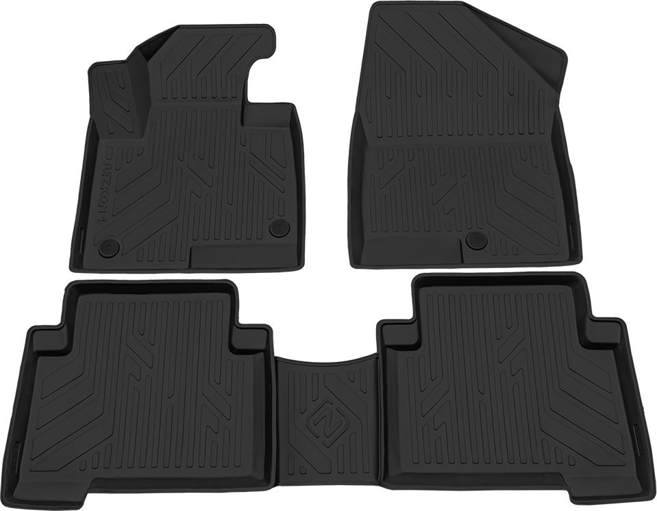 Коврики полиуретанновые Rezkon для салона Hyundai Santa Fe III 2012-2018. Артикул 0520045400