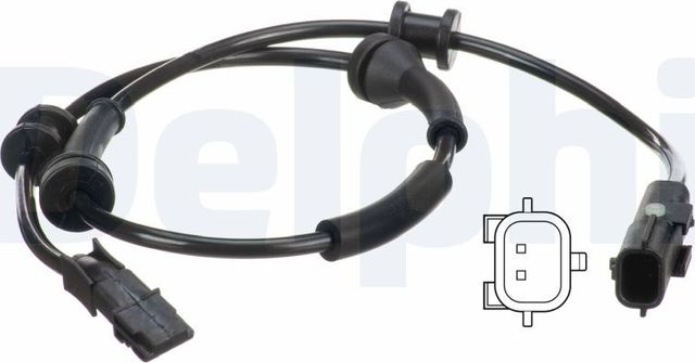 Датчик ABS Delphi задний для Renault Laguna III 2007-2015. Артикул SS20604