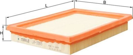 Воздушный фильтр Mahle-Knecht. Артикул LX 3305