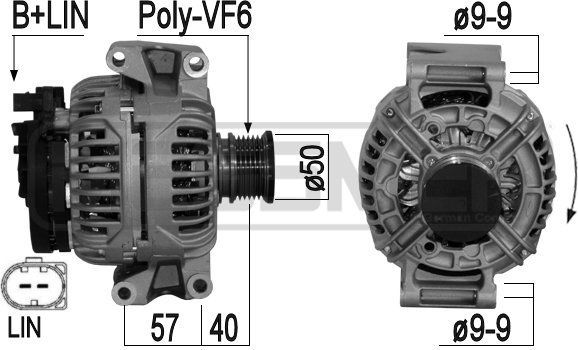 Генератор Era OEM для Mercedes-Benz Viano I (W639) 2003-2014. Артикул 209083