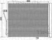 Радиатор кондиционера (конденсатор) Magneti Marelli. Артикул 350203929000