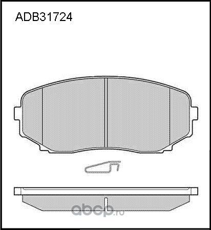 Дисковые томозные колодки Heavy Duty (Allied Nippon). Артикул ADB31724HD