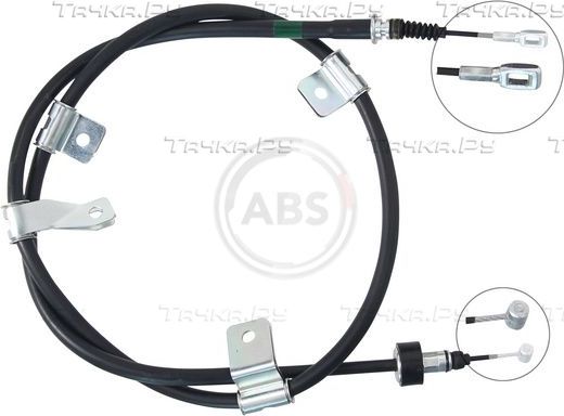 Трос ручника (тросик ручного тормоза) ABS. Артикул K17504