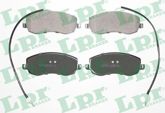 Тормозные колодки LPR передние для Citroen C8 I 2006-2014. Артикул 05P1557