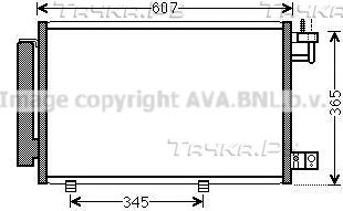 Радиатор кондиционера (конденсатор) AVA для Ford Fiesta VI 2008-2011. Артикул FDA5439D