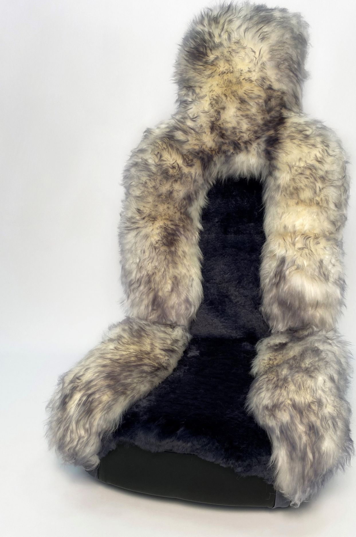 Накидка универсальная PSV Jolly Premium 140х50 на переднее сидение, цвет Темно-серый/серый. Артикул 121868