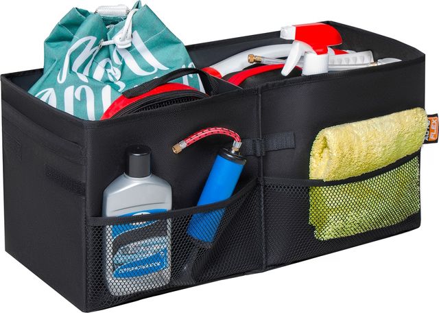 Органайзер в багажник автомобиля AutoFlex, 2 секции, складной. Артикул 90102