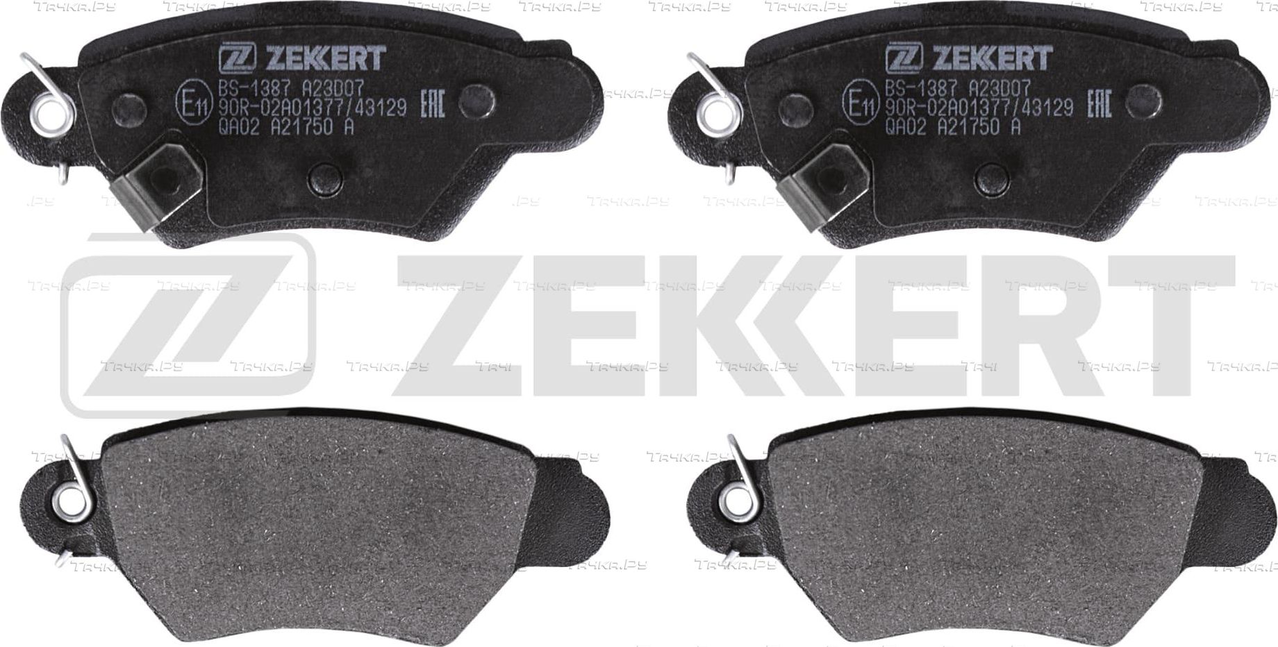 Тормозные колодки Zekkert задние для Opel Zafira A 1999-2005. Артикул BS-1387