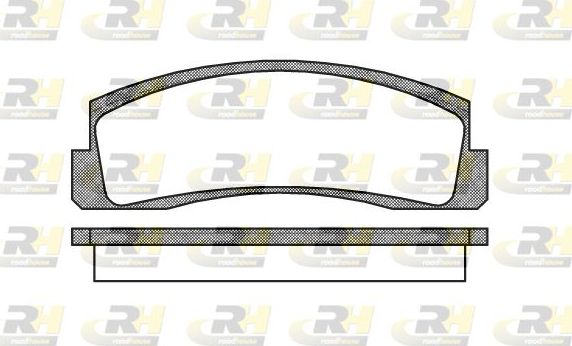 Тормозные колодки RoadHouse передние для ВАЗ Нива, 4x4 1976-2015. Артикул 2103.00