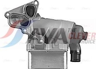 Радиатор масляный (маслоохладитель) для двигателя AVA (алюминий) для Opel Vivaro A 2006-2014. Артикул OL3710H