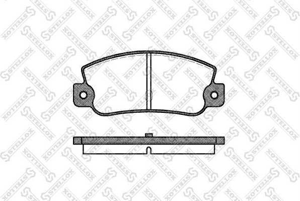 Тормозные колодки Stellox передние для Fiat Argenta 1983-1986. Артикул 036 030-SX