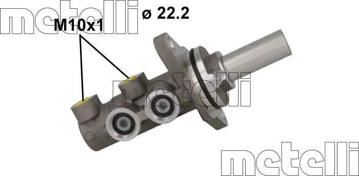Тормозной цилиндр главный Metelli. Артикул 05-1163