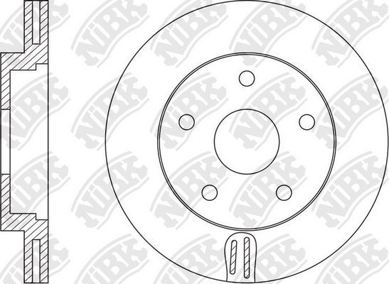 Тормозной диск NiBK. Артикул RN1568