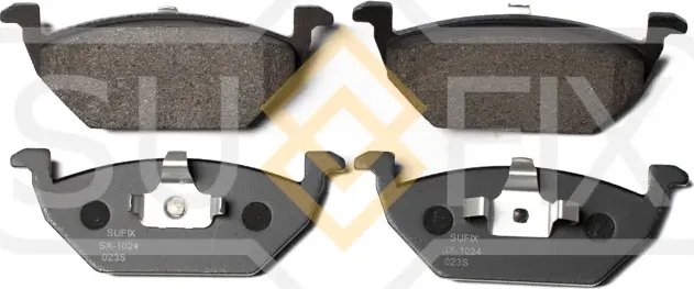 Дисковые тормозные колодки передние правые/левые AUDI A1 (8X1, 8XK) 2010-2018 (Sufix). Артикул SX1024