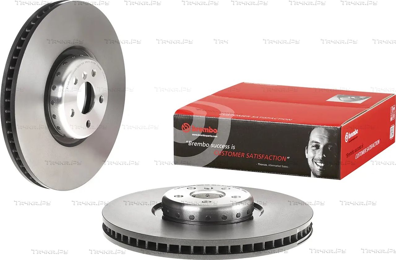 Тормозной диск Brembo PRIME LINE - Composite передний правый для Rolls-Royce Cullinan 2018-2026. Артикул 09.D898.13