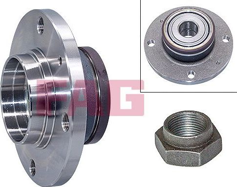 Ступичный подшипник (комплект) Fag задний для Citroen Saxo 1996-2004. Артикул 713 6300 90