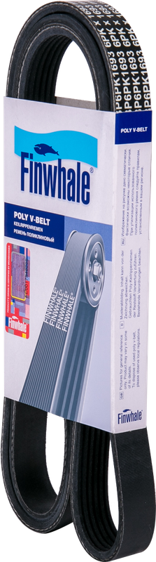 Приводной ремень поликлиновой Finwhale для Fiat Doblo II 2010-2026. Артикул BP6PK1693