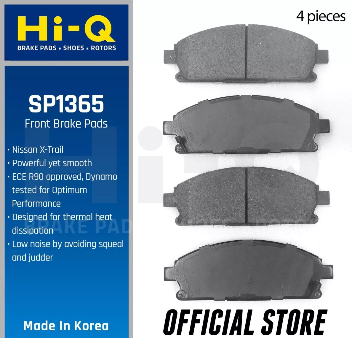 Тормозные колодки Sangsin Hi-Q. Артикул SP1365