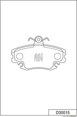 Тормозные колодки MK Kashiyama. Артикул D30015