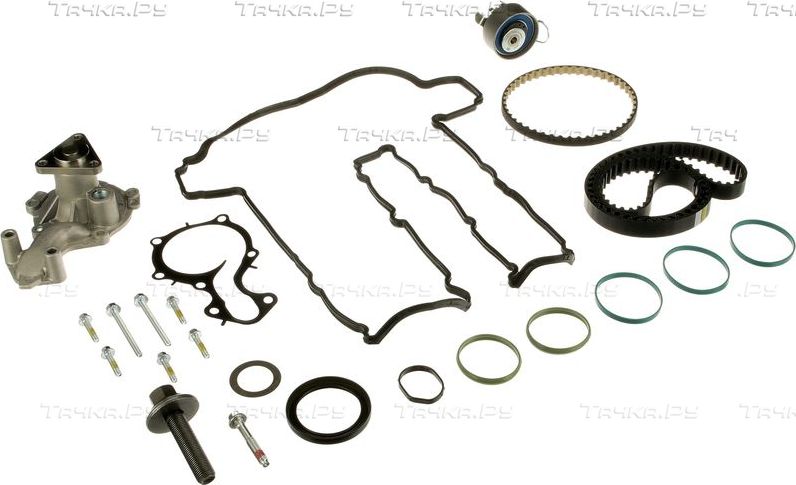 Помпа (водяной насос) с комплектом ремня ГРМ Gates PowerGrip™ для Ford Mondeo V 2015-2026. Артикул KP3T354HOB