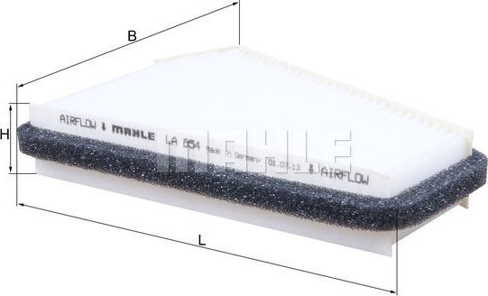 Салонный фильтр Mahle. Артикул LA 854