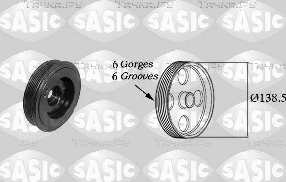 Шкив коленвала Sasic для Volkswagen Golf VII 2012-2026. Артикул 2156077