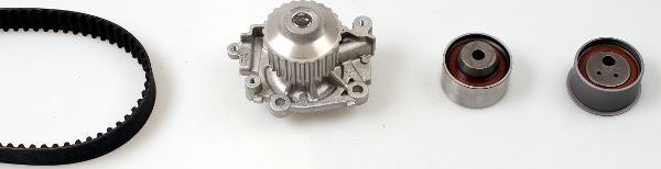 Помпа (водяной насос) с комплектом ремня ГРМ Hepu. Артикул PK77350