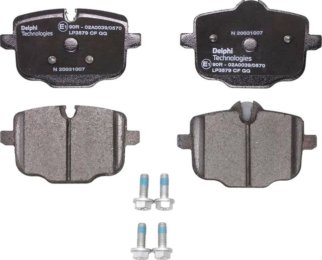 Тормозные колодки Delphi (Low-Metallic) задние для BMW 5 VII (G30/G31) 2016-2026. Артикул LP3579