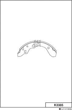 Тормозные колодки MK Kashiyama. Артикул K3385