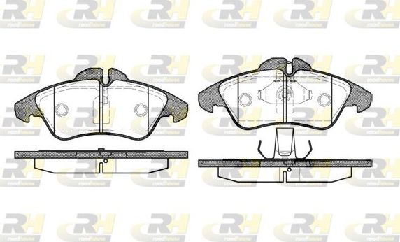 Тормозные колодки RoadHouse передние для Mercedes-Benz V-Класс I (W638) 1996-2003. Артикул 2578.00