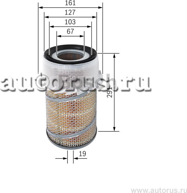 Фильтр воздушный (Bosch). Артикул 1457429933