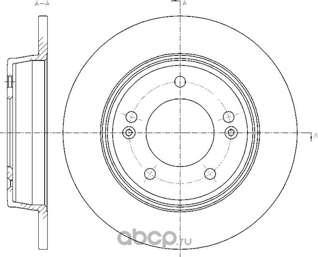 Диск тормозной (G-Brake). Артикул GR01940