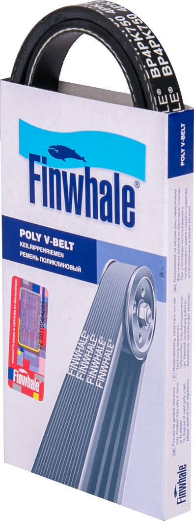 Приводной ремень поликлиновой Finwhale. Артикул BP4PK750