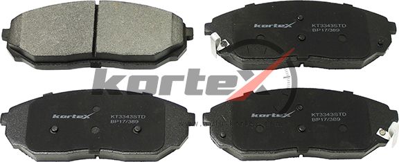 Колодки торм. KIA SORENTO I 02- перед.к-т (Kortex). Артикул KT3343STD