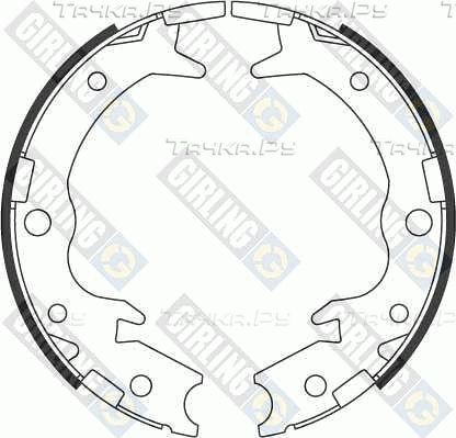Тормозные колодки (стояночная тормозная система) Girling для Honda Stream I 2001-2006. Артикул 5186979