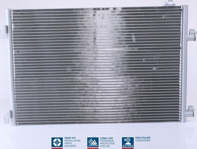 Радиатор кондиционера (конденсатор) Nissens (алюминий) для Renault Clio II 2001-2013. Артикул 94668