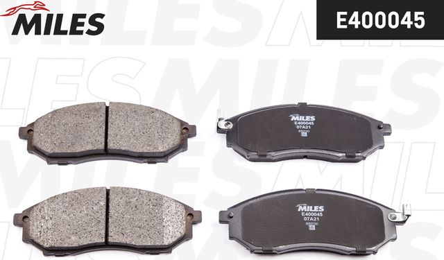 Тормозные колодки Miles (Low-Metallic) передние для Infiniti QX50 I 2013-2017. Артикул E400045