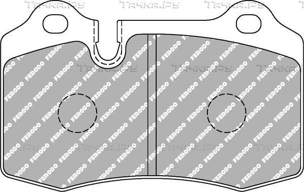 Тормозные колодки FERODO RACING DS2500 для Ford Focus I 2002-2004. Артикул FCP1348H