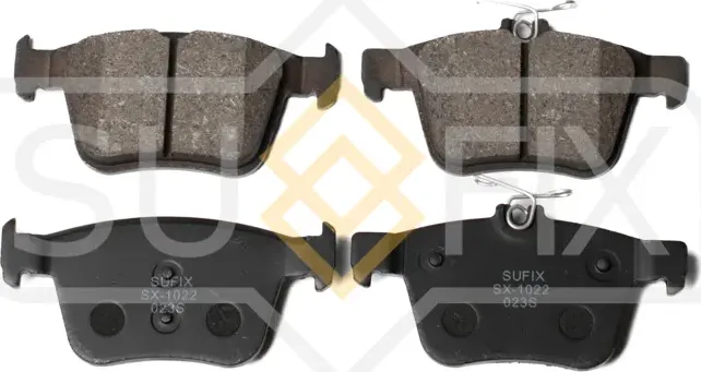 Колодки дисковые тормозные задние правые/левые |AUDI A3 (8V1, 8VK) 2012-2016 (Sufix). Артикул SX1022